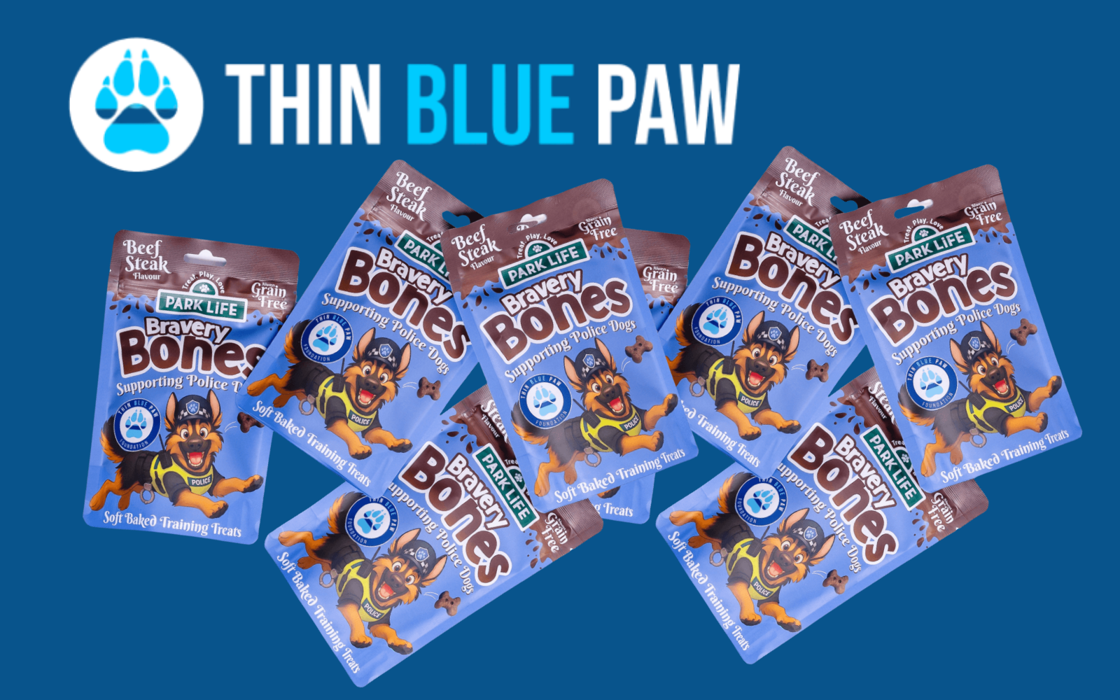 Thin Blue Paw bravery Bones