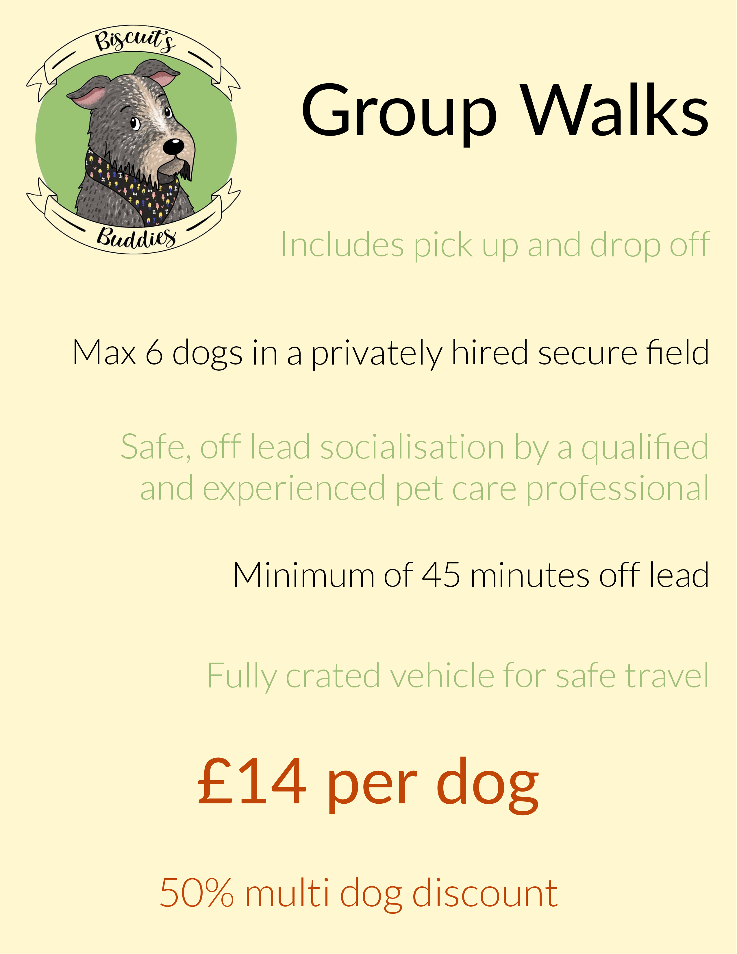 Home Dog Boarding & Walking Caerphilly Biscuits Buddies
